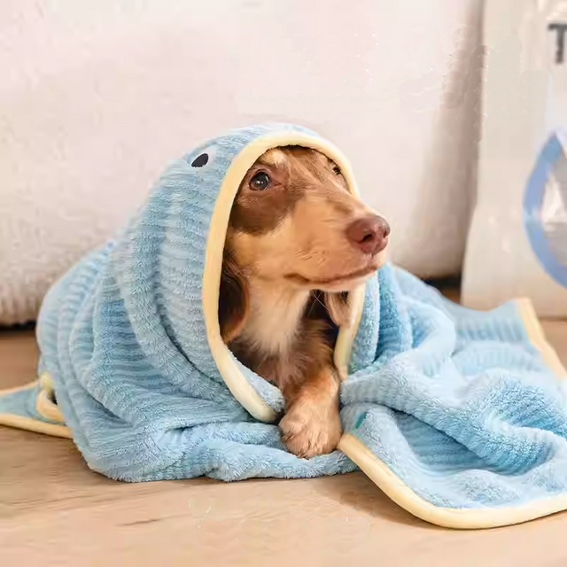 Toalla de baño para mascotas, absorbente, de secado rápido y ultra resistente, albornoz para perros y gatos, accesorios for sale at factory direct price