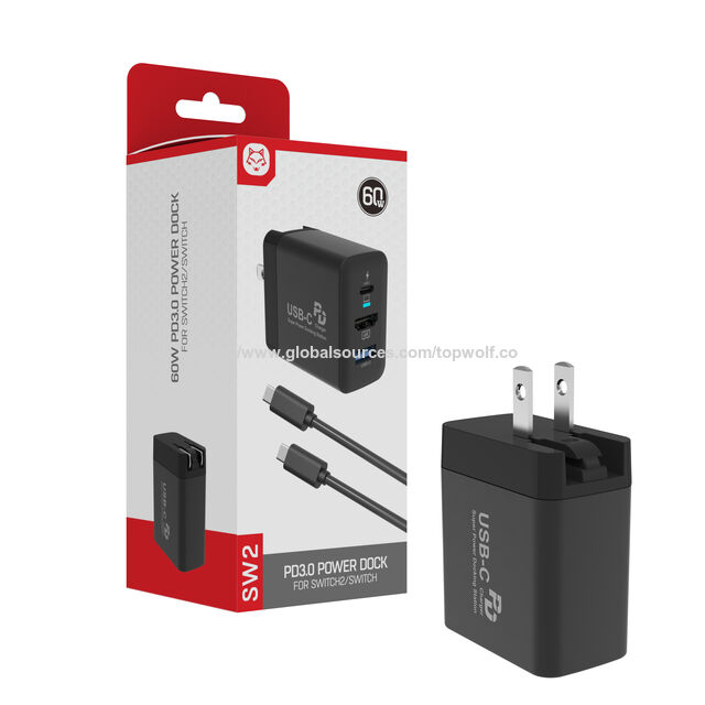 Honson Switch2 Usb Fast Charging Ac Adapter With 4k 60hz Hdmi