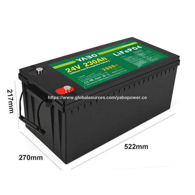 Bateria de Lítio Ferro Fosfato YABO 24V 230Ah: A Energia de Ciclo Profundo Definitiva para Backup de Energia Residencial Completo