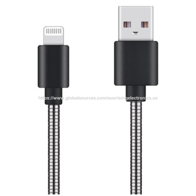 Cabo Lightning C89 com certificação MFi da Apple, revestimento de alumínio e tubo de aço inoxidável 304 de qualidade premium para iPhone, iPad for sale at factory direct price
