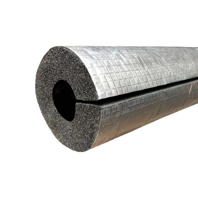 Tube de mousse d'isolation de tuyau personnalisé OEM avec ruban adhésif en aluminium, isolation de tuyau en feuille d'aluminium