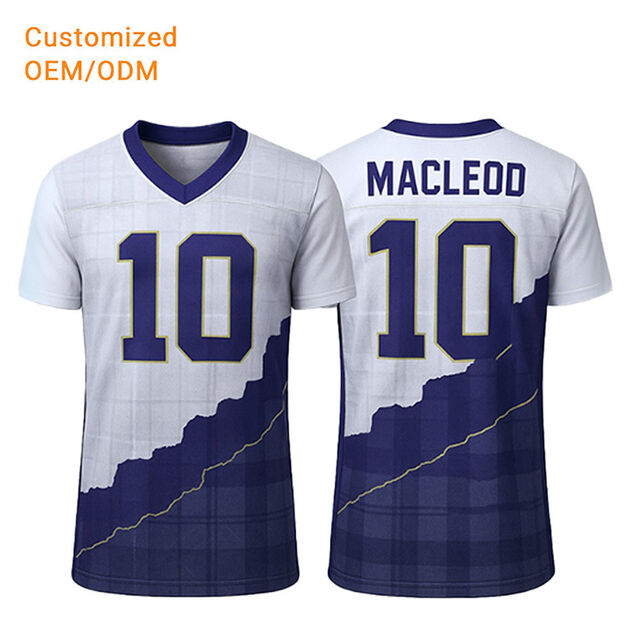 Maillot de football d'équipe 100 % polyester sublimé personnalisé pour vêtements de football