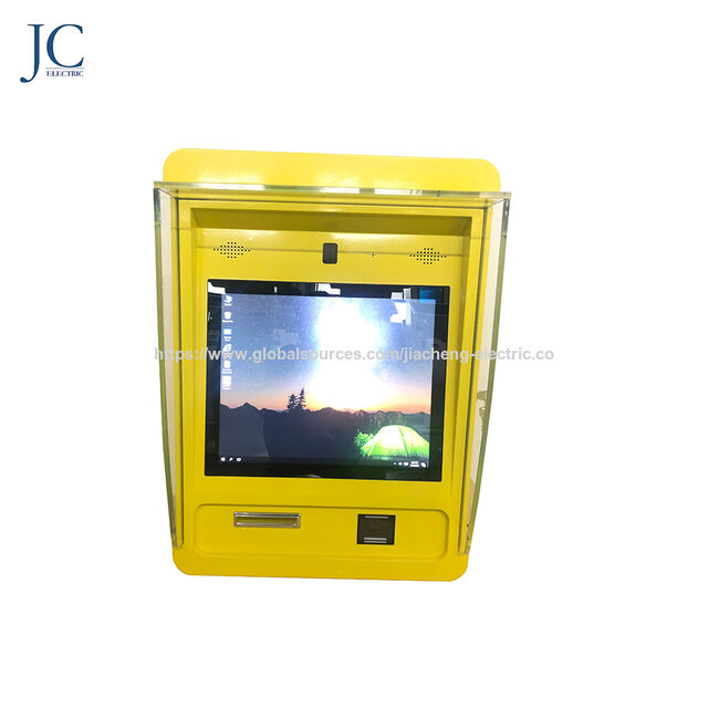 كشك دفع رسوم مواقف السيارات الاحترافي مع تكامل الدفع النقدي ورمز الاستجابة السريعة، وطابعة حرارية، وإدارة عن بعد من مورد موثوق