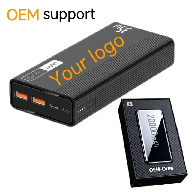 Power Bank de Alta Capacidade 20000mAh OEM/ODM Tendência 2026, Carregamento Rápido de 22.5W para Celulares, Energia de Longa Duração para Viagens/Atividades ao Ar Livre