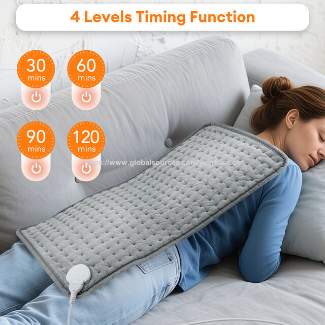 Coussin Chauffant Électrique pour Soulager les Douleurs Dorsales et les Crampes, Coussin Thermique Électrique Lavable en Machine avec 9 Niveaux de Température pour la Nuque/les Épaules/les Douleurs Musculaires for sale at factory direct price