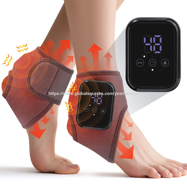 Almofada de Aquecimento para Tornozelo com Massagem USB Recarregável para Alívio da Dor e Melhora da Circulação for sale at factory direct price