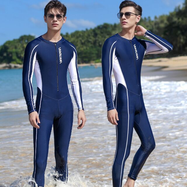 Combinaison de bain une pièce pour hommes, protection solaire, grande taille, manches longues, combinaison de surf, rash guard pour femmes et adolescents, meilleures ventes