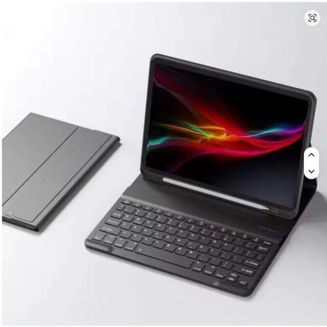 Étui de protection en cuir avec clavier sans fil USB BT pour tablette Samsung Galaxy Tab S10 FE Plus 13,1 pouces 2025