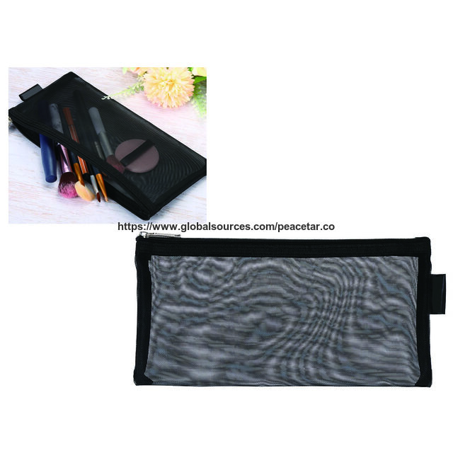 Bolsa organizadora multifuncional con cremallera. Fabricada en tejido de malla de nailon. Longitud de 22,5 cm x Ancho de 12,5 cm. for sale at factory direct price