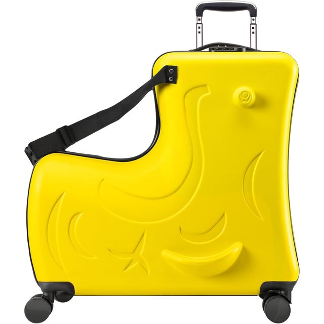 Mala Infantil Rígida com 4 Rodas Giratórias para Meninas e Meninos, Mala de Viagem Infantil com Assento e Cinto de Segurança for sale at factory direct price