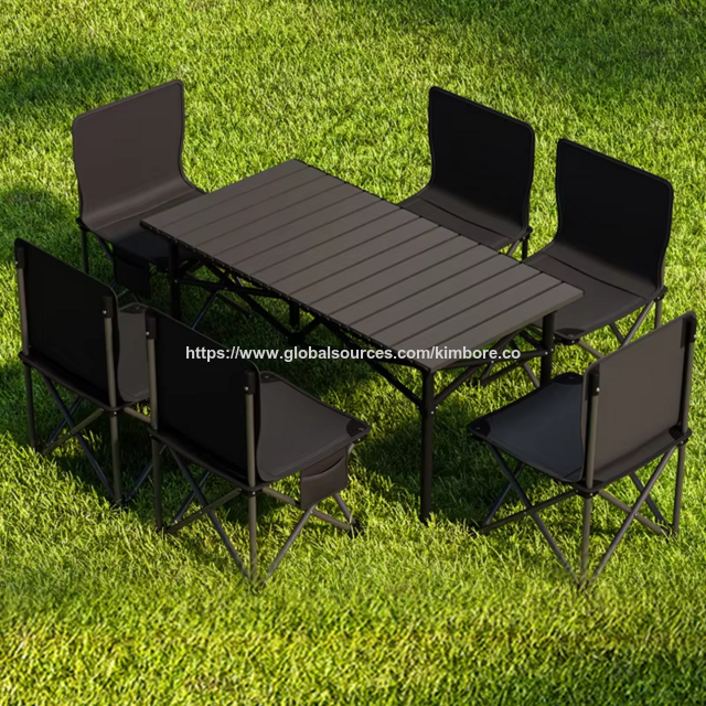 Direktversorgung durch chinesische Fabrik, wirtschaftliches, nützliches, tragbares, klappbares Campingtisch- und Stuhlset for sale at factory direct price