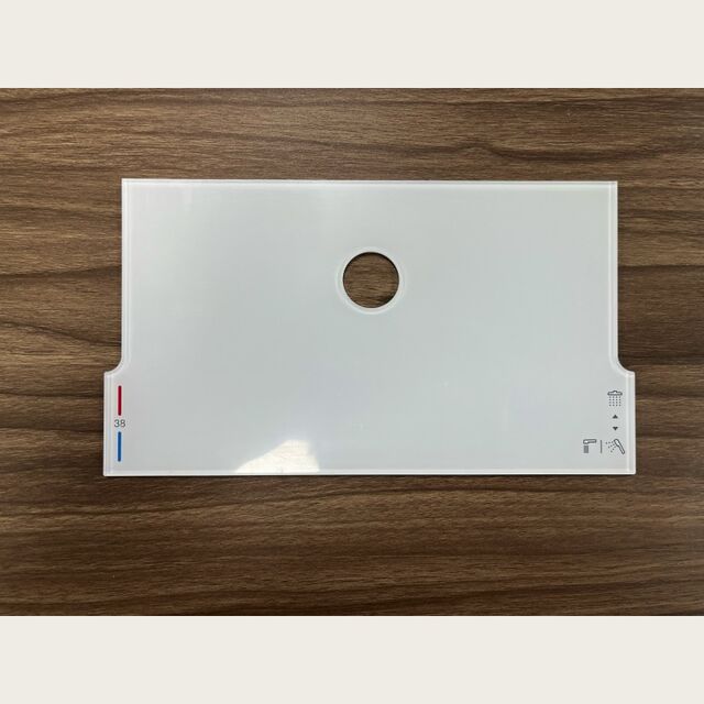 Paneles decorativos acrílicos personalizados con botones táctiles para electrodomésticos y paneles gráficos para productos de baño