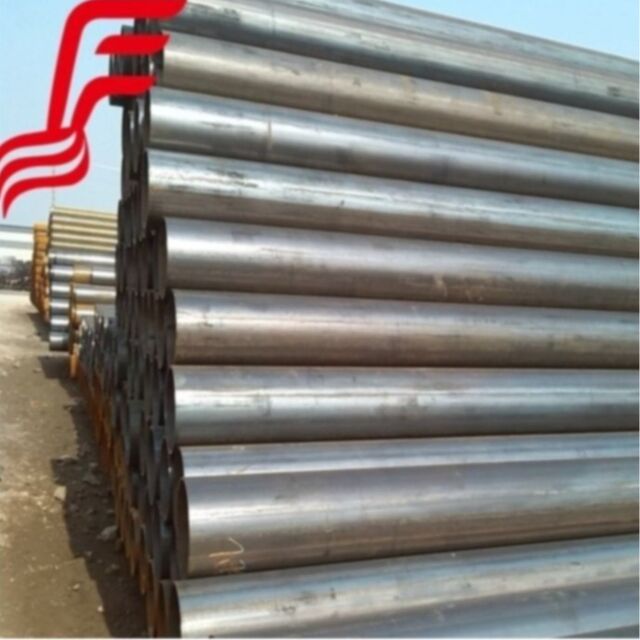 ASTM A53 Sch40 ERW Tubos de Acero al Carbono Redondos Galvanizados por Inmersión en Caliente Q345 DN150 de 8m de Longitud