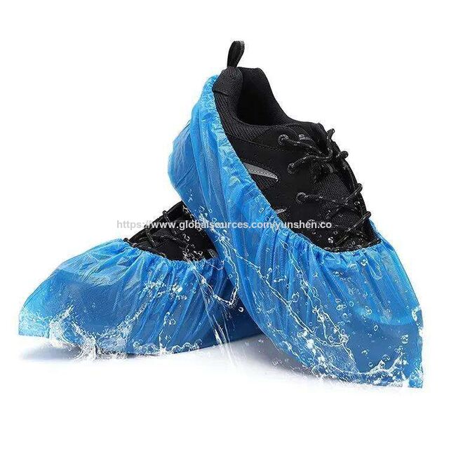 Couvre-chaussures jetable anti-poussière en polyéthylène CPE non tissé pour la maison, couvre-chaussures antidérapant personnalisé, couvre-chaussures imperméable antidérapant for sale at factory direct price