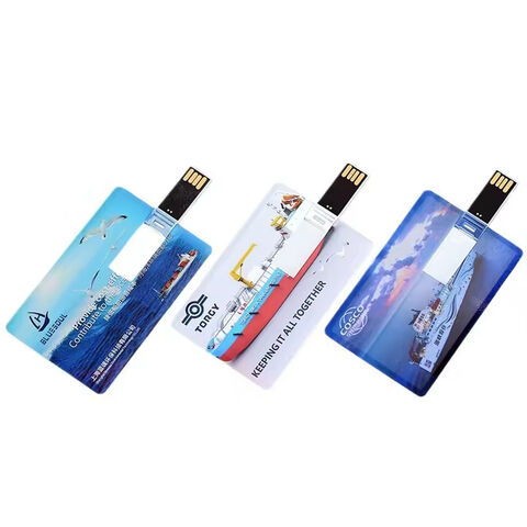 Vollfarb-Logo USB 3.0-Flash-Laufwerk mit wasserdichtem Kreditkarten-Design, 4 GB bis 64 GB Speicherkapazität für Werbegeschenke