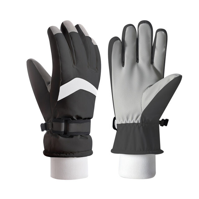 Ski gloves Women's winter ski gloves, warm plus velvet, windproof, anti-slip, cycling for sale at factory direct price