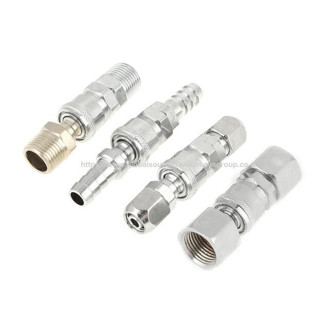 محول ألومنيوم مخصص OEM 1/4 أنثى إلى 1/4 ذكر HVAC وصلات صغيرة مجزأة محول تبريد نحاسي سريع الخيط العكسي for sale at factory direct price