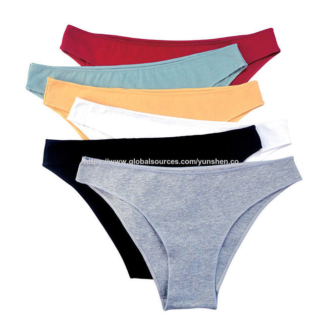 Damen Baumwollunterwäsche Low Waist G-String Baumwollunterwäsche Low Waist Baumwolle Atmungsaktiv Bequem Low Waist Bikini Plus Size Da