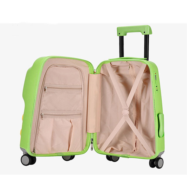 Equipaje de 4 Ruedas Duradero y de Moda Chic, Maleta Adorable con Diseño de Animales para Niños, Maleta Giratoria, Equipaje Infantil de Viaje con Carcasa Dura