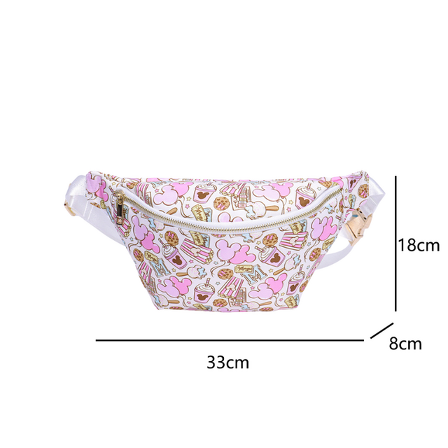 Großhandel Nylon Niedlich Benutzerdefinierte Muster Gürteltasche Große Kapazität Mädchen Outdoor Wasserdicht Design Kleine Tasche für Casual Daily Ausflüge for sale at factory direct price