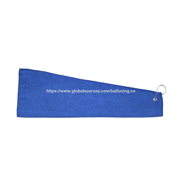 Serviette de Golf Triple en Microfibre Premium avec Motif Gaufre et Clip Mousqueton Robuste pour Hommes et Femmes for sale at factory direct price