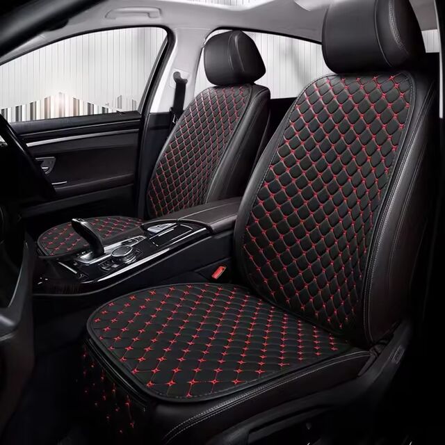 Nueva Funda de Asiento de Coche de Cuero PU, Cojín de Respaldo de Asiento Minimalista, Cojín de Asiento Universal Resistente al Desgaste y Duradero para las Cuatro Estaciones for sale at factory direct price