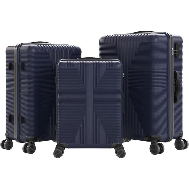 Juegos de Maletas de 3 Piezas, Juego de Maletas Rígidas de PP con Cerradura Incorporada y Ruedas Giratorias, Equipaje de Mano Ligero y Duradero for sale at factory direct price