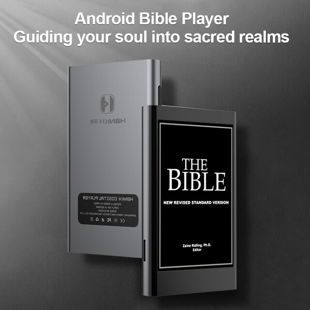 HBNKH Hbnkh Sainte Bible Personnalisable Lecteur MP3 Chrétien la Bible du Roi Jacques Lecteur Android
