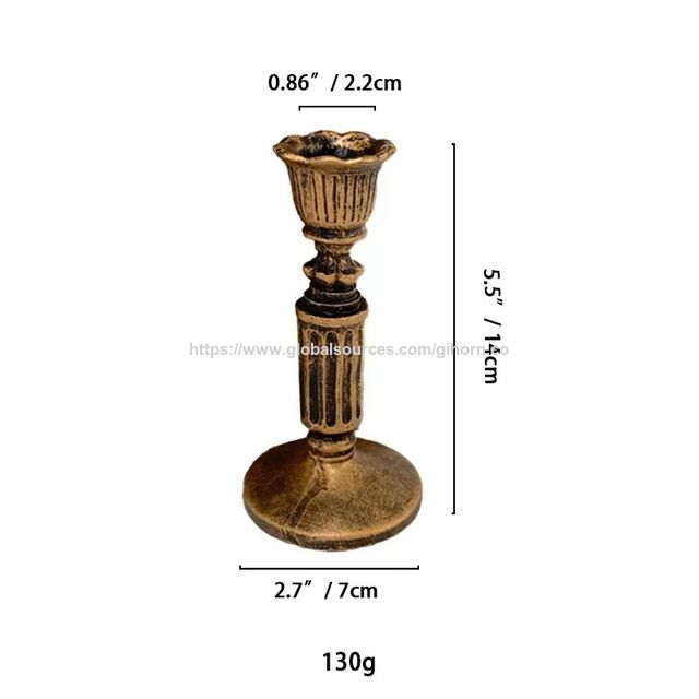 حامل شموع مزخرف من الراتنج، طقم من 3 قطع for sale at factory direct price