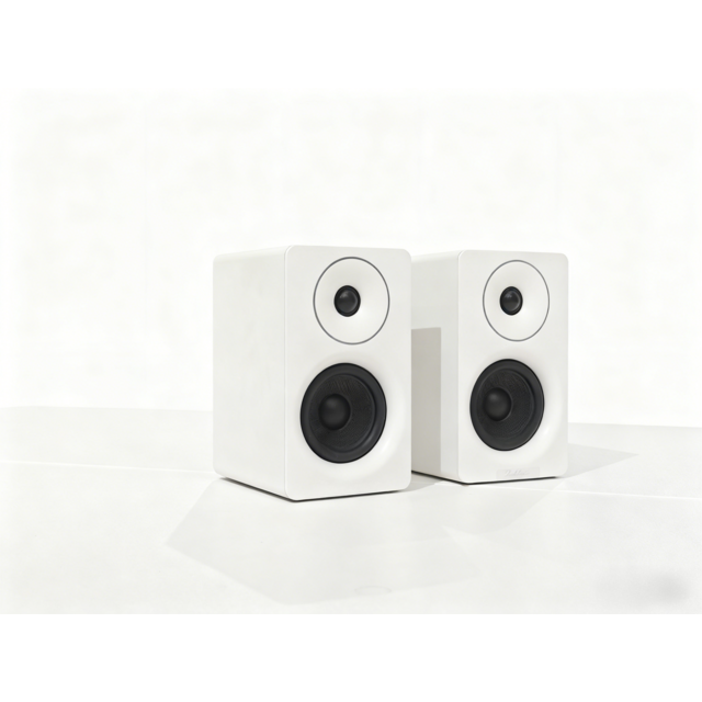 Haut-parleurs HIFI 2.0 64W - Lumières RGB, Surface Tactile Douce, Commandes Tactiles, Volume Rotatif & Aigus/Basses Réglables