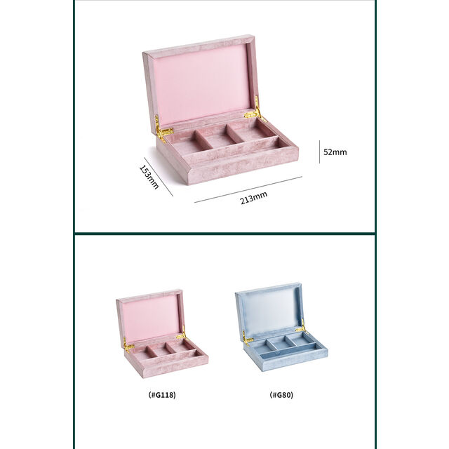 Exquisite Schmuckschatulle aus Samt, Samt-Aufbewahrungskoffer für Schmuck, zur Aufbewahrung von Schmuck, Uhren, Ohrringen und Ringen