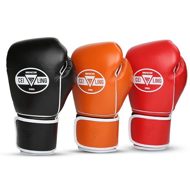 Guantes de boxeo personalizados de 12 OZ para entrenamiento y sparring en interiores, guantes de boxeo de cuero para gimnasio, estilo Winning for sale at factory direct price