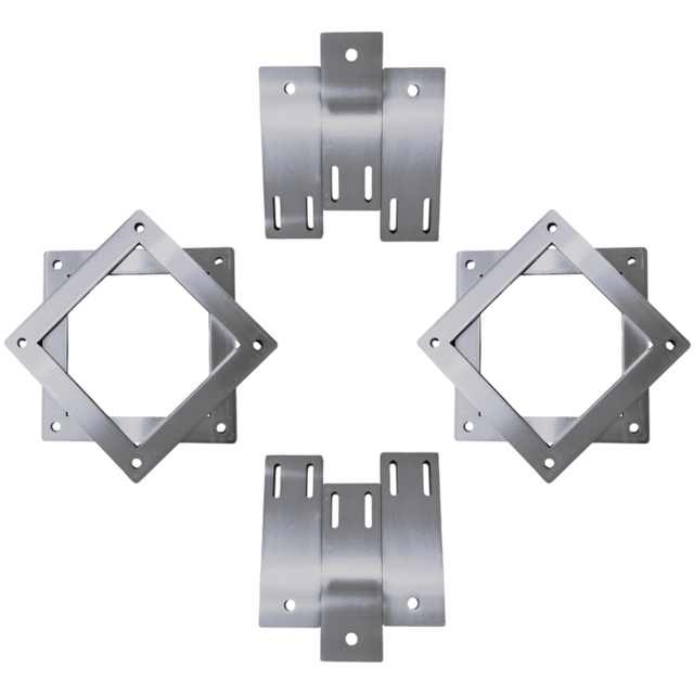 Soporte de Montaje Cuadrado de Acero Inoxidable Cortado con Láser para Soporte de Marco, Mecanizado de Piezas de Marco de Aluminio en Material de Acero y Latón for sale at factory direct price