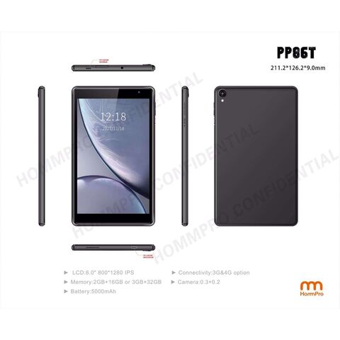 ODM/OEM 8-Zoll-High-Performance-Tablet-PC mit 3 GB + 32 GB Octa-Core Android 16, Fabrikpreis, 2+2 MP, 4000 mAh for sale at factory direct price