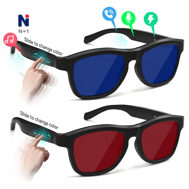 نظارات NXY02 الذكية الكهروضوئية القابلة للتخصيص مع مساعد صوتي، ترجمة فورية، حوار الذكاء الاصطناعي للأعمال