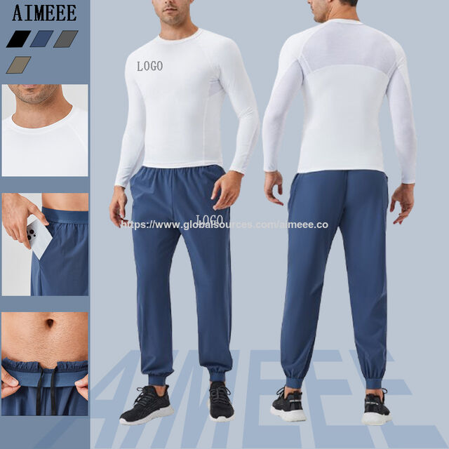 Conjunto Deportivo para Hombre: Camisetas de Running y Pantalones Transpirables para Entrenar - Traje de Ropa Deportiva