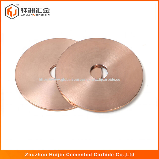 Plaque ronde en alliage de tungstène cuivre W75/Cu25 personnalisée professionnelle pour sortie d'usine