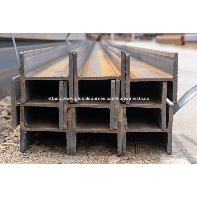 Factory Supply High Quality Structural Steel Beams Standard Size Galvanized H Beam Price Per Ton h Iron Steel I Beam for Sale