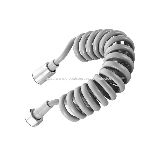 Manguera de ducha con resorte de 2m 5m para fontanería de agua, manguera de plástico para baño, inodoro, bidé, rociador, línea telefónica, mangueras blandas for sale at factory direct price
