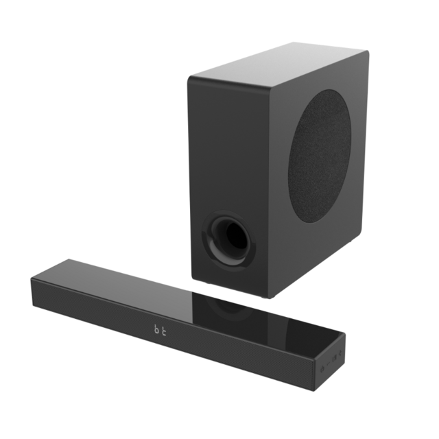 Meilleure Vente Nouveau Design Barre de Son Mince 80W avec Subwoofer Filaire pour Usage Domestique