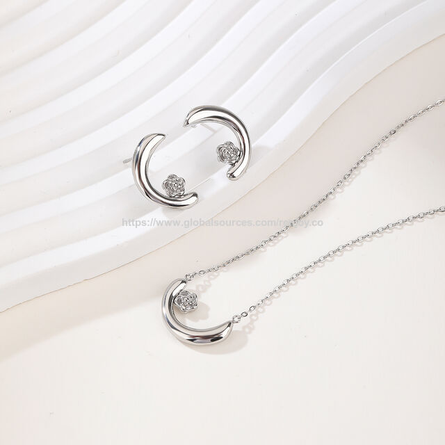 Bijoux Bohémiens en Pierres Précieuses 2026, Ensemble Collier et Boucles d'Oreilles en Acier Inoxydable - Unique & Tendance for sale at factory direct price