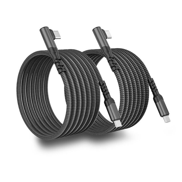 Factory Price Aluminum Alloy Case USB C to USB C PD 60W Fast Charging Cable with 90 Degree Elbow Design Type USB C Cable