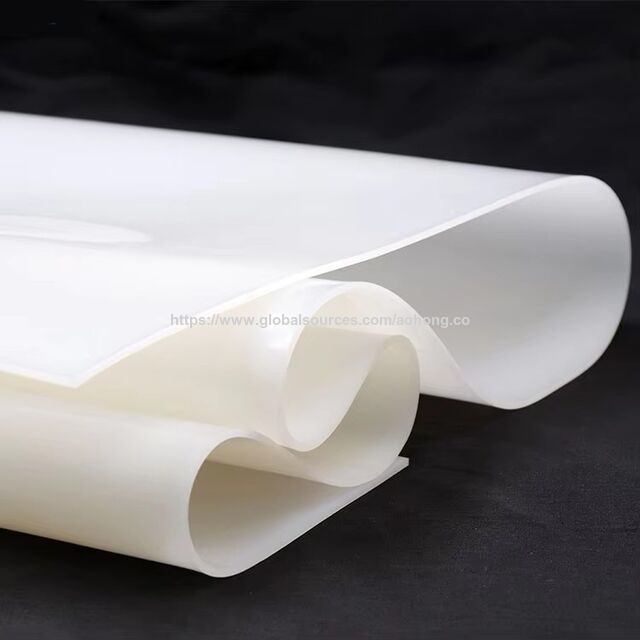 لفات صفائح مطاط السيليكون الأبيض الشفاف الناعم، خدمة القطع المخصصة متوفرة for sale at factory direct price