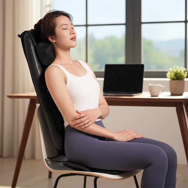 OEM Multifunktionales, intelligentes Massagekissen mit Wärme und Vibration und menschenähnlicher Knetfunktion für Taille und Nacken