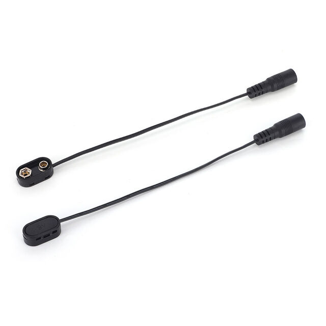 Connecteur de Clip de Batterie 9V Personnalisé vers Câble d'Alimentation avec Jack DC Mâle 5521 pour Cartes Arduino