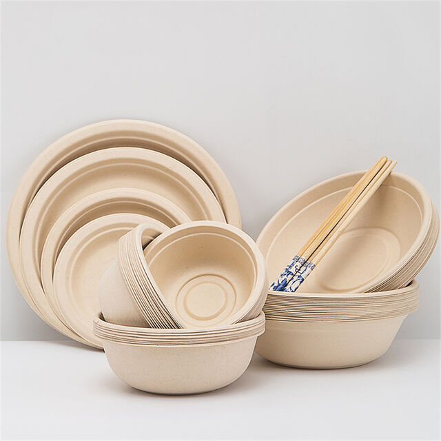 Conteneur Alimentaire Biodégradable Écologique en Amidon de Maïs, Bol Facile à Emporter avec Couvercle, Bol en Amidon de Maïs for sale at factory direct price
