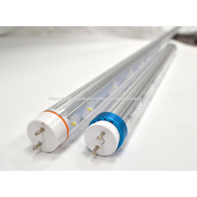 Tube LED T8 publicitaire à double face à émission de lumière IP65 avec embout rotatif pour caissons lumineux LED, caissons lumineux LED