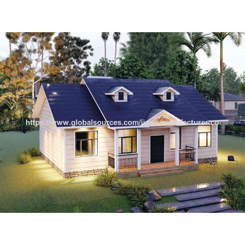 Casa de luxo pré-fabricada com estrutura de aço leve a preço de fábrica