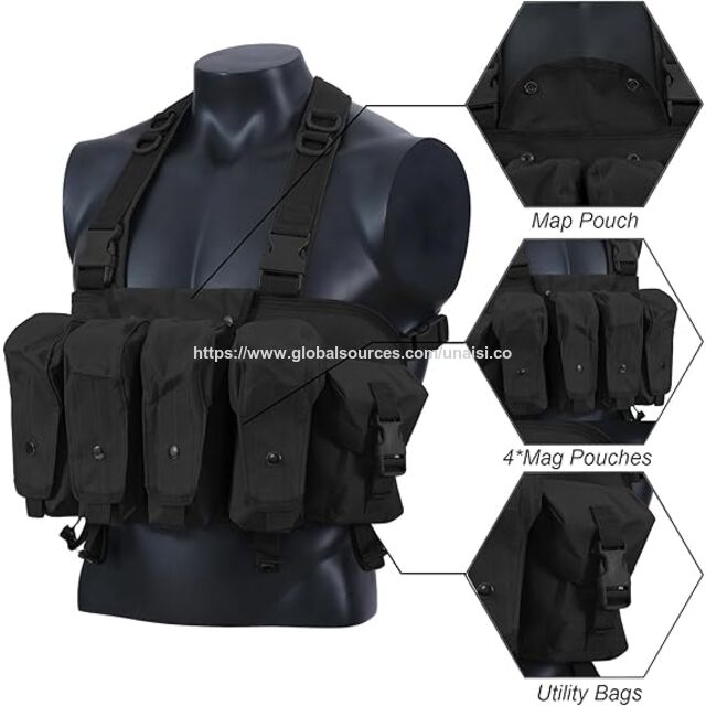 Verstellbare taktische Weste mit 7 Taschen für Reisen, Diebstahlschutz und Militär
