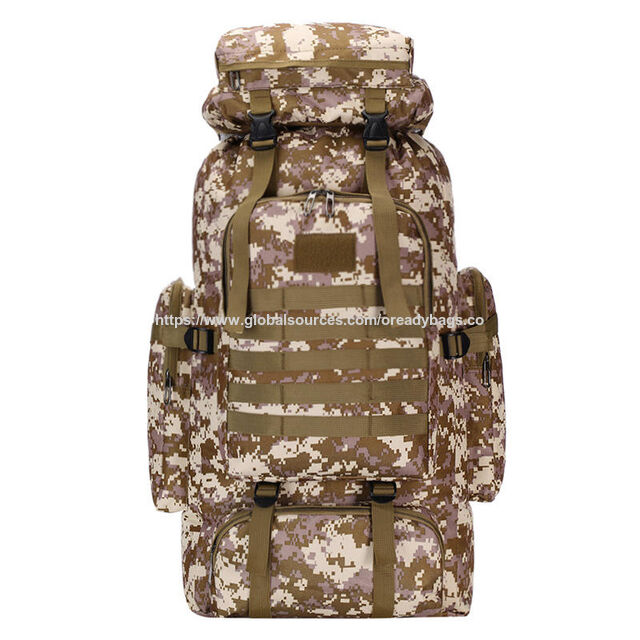 Mochila de Asalto Táctica MOLLE BattlePack de 70L para Escalada, Viajes, Supervivencia en Campo, Mochila de Lona, Equipaje for sale at factory direct price